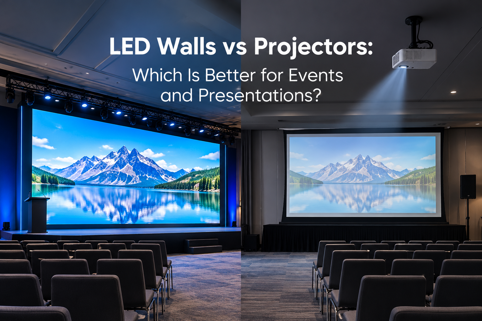 LED wall rental for events in Dubai